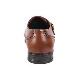 metro Men Leather Adjustable Formal Double Monk Strap Shoes image 5