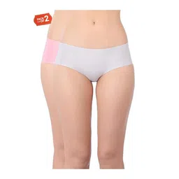 triumph International Women's Synthetic Briefs (Pack of 2) (M000420 I5_Black Neutral Beige_M_Black Neutral Beige_M) image 1