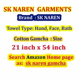 generic Gamcha/Towel/Bath Gamcha/Bath Towel/Kerala Thorthu/Traditional Gamcha/Hand Gamcha/Face Gamcha/Face Towel/Hand Towel/Hand Gamcha/Temple Gamcha (Pack of 2)(Size: 21 inch x 54 inch) (Black Towel Set) image 5