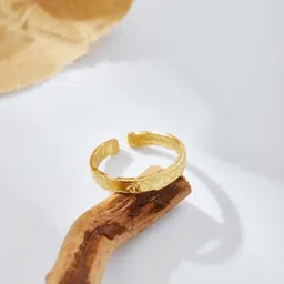 miss jo 92.5 Sterling Silver Hammered Band, Adjustable Ring, Classics Collection, Gift for women and girls, BIS Hallmarked - Rhodium Polish image 3