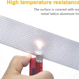 UCRAVO Waterproof Repair Tape with Cutter for Pipe Leakage Roof Water Leakage Solution Aluminium Foil Tape Waterproof Adhesive Sealing Butyl Rubber Tape for Surface Crack (5cmx5m) (Silver) image 5