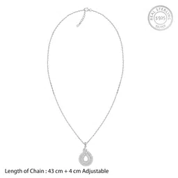 giva 925 Silver Aurelia Pendant With Link Chain| Necklace to Gift Women & Girls | With Certificate of Authenticity and 925 Stamp | 6 Months Warranty image 5