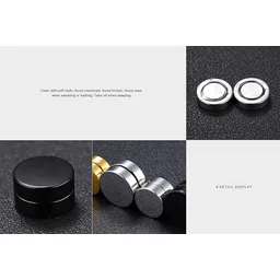 krystalz Magnetic Non-Piercing Studs Earrings for Men and Women image 4