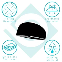 bondi band Static Pink and Fuchsia Moisture Wicking 4" Headband image 4