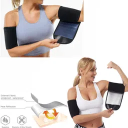 VANT KEVIN Arm Trimmer for Women & Men Sauna Arm Sweat Bands Sweat Arm Shaper AdjustableTrainer Sleeves for Sports CompressionLose Arm Fat <1 Pair> image 4