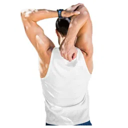 me funky Mefunky mens gym tank top vest white image 2