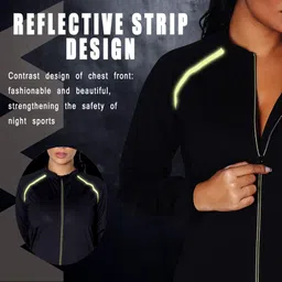 SEXYWG Women Sauna Jacket Slimming Sweat Sauna Suit Sauna Shirt Long Sleeve Workout Tops Body Shaper image 3