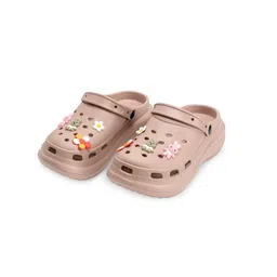 indifeet Classic Clogs for Women, Woman Waterproof Clog Shoes, Women's Stylish Platform Shoe, Girls Latest Cute Rubber Footwear with Charms, Ladies Beach floaters, Casual Water Slippers image 2