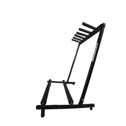 Alzarsi Universal Multi Guitar Stand Rack 5 Multiple Holder/Instrument Display Stand/Folding Padded/Storage Organizer/Band Stage/Bass Slot for Electric Acoustic Guitars Black image 3