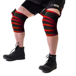 Kobo Competetion Power Lifting Knee Wraps with Wrist Support image 3