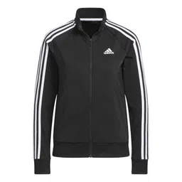 adidas Women's Polyester Essentials Warm-Up Slim 3-Stripes Track Standard Length Jacket image 2