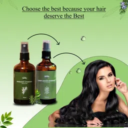 Vriksha Veda Combo of Rosemary Hydrosol & Curry Leaves Hydrosol for Hair Growth I Pure I Steam Distilled in Uttarakhand I Suitable for all hair types I Unisex I 100 ml each image 4