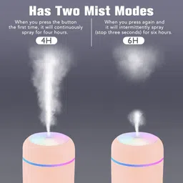 Bletilla Cool Mist Humidifier & Aroma Diffuser: Revitalize Your Space with Colorful Ambient Lighting - Ideal for Home, Office, Car and Gift (Pink) image 5