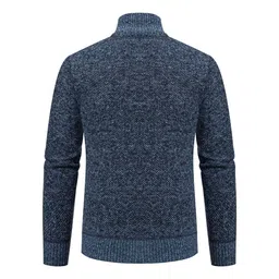 montecarduo Mens Knitted Cardigans Sweater - Men'S Gray Stand Collar Zipper Cardigan Knitted Jacket, Business Padded Sweater Men'S Autumn And Winter Korean Trend Cardigan Sweater Coat image 2