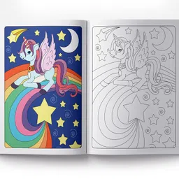 Stay Magical Unicorn Copy Coloring Book: Fun Activity Books For Children image 5