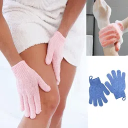 zanzmer Body Scrubber for Bathing, Exfoliating Gloves for Dead Skin & Tan Removal - Ideal for Men & Women, Dead Skin Remover and Bathing Gloves (Mix Color) image 5