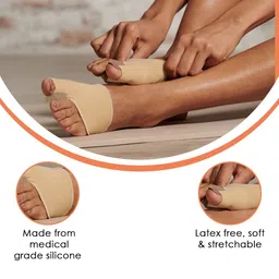 Frackson Spandex Toe Separator For Women Toe Thumb Bunion Corrector Toe Straightener For Pain Relief Bunion Correction Toe Separator With Support (1 Pair) image 3
