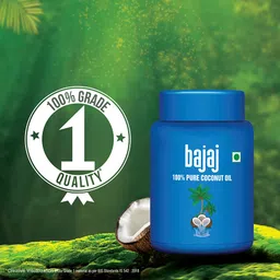 Bajaj 100% Pure Coconut Oil 600ml Wide Mouth Jar image 2