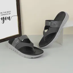 mochi Men's Strappy Faux Leather Comfort Stylish Sandals image 2