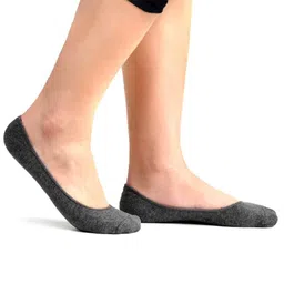 lumber Anti-Slip Unisex Cotton No show Loafer Socks for Men Women Boys Girls Multicolor (Pack of 4) image 2