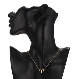 fab couture Elegant Zodiac Sign Pendant - Taurus | Women Jewelry | Women Fashion Accessories | Pendants for Women | Unique Jewelry for Women | Fashion Pendants image 2