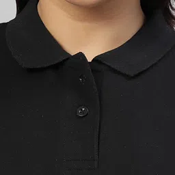 wear your opinion Womens Plus Size Polo Collar Neck T-Shirt Top image 4