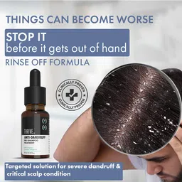 ThriveCo Anti-Dandruff Pre-Shampoo Serum for Itchy, Dry & Flaky Scalp | With Octopirox, Pentavitin & Arginine | Reduces Hair Breakage & Strengthens Hair for Men & Women | 10ml image 3