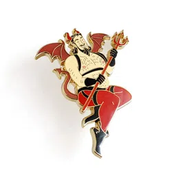 pinsanity Devil Pin Up Boy Enamel Lapel Pin image 2