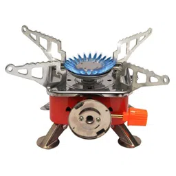 Paghadi Ultralight Camping Stove Portable Mini Outdoor Folding Metal Gas Stove Windproof Furnace Burner Backpacking Hiking Windproof Round image 2