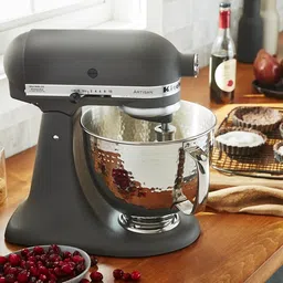 KitchenAid 5 Quart Stainless Steel Bowl for all KitchenAid 4.5-5 Quart Tilt-Head Stand Mixers KSM5SSBHM, Hammered Stainless image 4