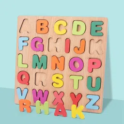 Chocozone Wooden Learning Educational Game Board for Kids, Puzzle Toys for 2 Years Old Boys & Girls (Alphabets, Numbers & Shapes) image 5