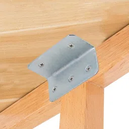 Volo L Angle Bracket for Reinforcing Chairs/Tables - Shelf Bracket 25mmx25mm Zinc Plated, L Shape Bracket for Solid Shelf Support, Joint Right Corner Brace (1 x 1 Inch) (25mm (1"), 12) image 3
