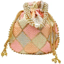 Women's Potli Bag - Traditional Handcrafted Masterpiece, Multicolor image 1