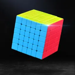 VGRASSP 6x6x6 Stickerless Speed Cube - Anti Stress Magic Puzzle Toy for Kids and Adults - Ultra Smooth (Multicolour) image 4