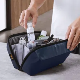 tomtoc Electronic Organizer Accessory Tech Pouch for MacBook Charger, Cables, Power Bank, Hard Drive, Cords, Water-resistant Storage Bag with Removable Card Slots for USB Adapter, Memory Card, Black image 5