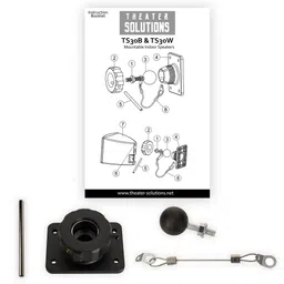 Theater Solutions by Goldwood Surround Mountable Satellite Home Speaker, Set of 2, Black (TS30B) image 5