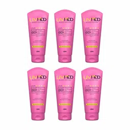 Uvmed Tinted Sunscreen Gel, SPF 60 UVA pack of 6 image 1