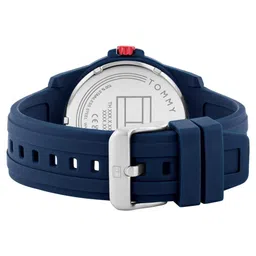 tommy hilfiger Quartz Analog Blue Silicone Strap for Men-TH1710595W image 3