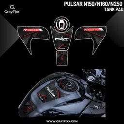 Grayfixx Full Tank Pad Sticker for Pulsar N160/N250/N150 | Pack of 1 image 2