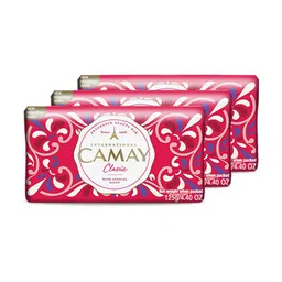 Camay Classic International Beauty Soap With Carnations & Roses (Buy 2 Get 1 Free) Combo Pack Offer, Bar Soap Combo, Daily Skincare, Gives Silky, Soft & Glowing Skin (3 Count, 125G Each) image 1