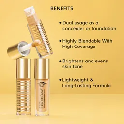 Daily Life Forever52 Sensational Liquid Concealer | Enriched with Hyaluronic Acid, Niacinamide & Vitamin E| Lightweight, Hydrating & Flawless Coverage for Dark Circles, Redness & Blemishes -Sand image 3