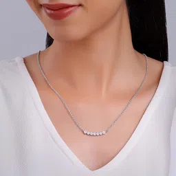 giva 925 Anushka Sharma Silver Blooming Flower Necklace | Gifts for Girlfriend, Gifts for Women & Girls| With Certificate of Authenticity and 925 Stamp | 6 Month Warranty* image 2