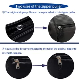 Detachable Zipper Pulls Head, 10 Pcs Universal Detachable Zipper Puller, 5 Different Colors Zipper Pull Replacements for Luggage Backpack Leather Bag Coat Or Jacket image 2