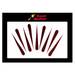 Comet Busters Beautiful Handcrafted Maroon Velvet Tilak Bindis (30mm) (BIN1785) image 3