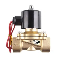 IONIX Brass solenoid valve 1/2 inch for industrial water purifier, irrigation, overhead tank, Normally closed type sv 220V AC image 1