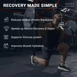 osoaa L-Glutamine Powder 5000mg | Post-Workout Recovery Supplement for Men | Supports Muscle Repair & Growth | Unflavored - 250g image 5