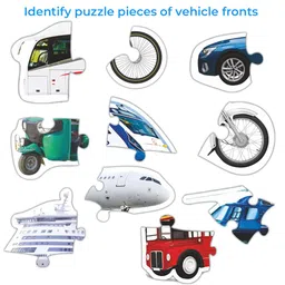 TOYKRAFTT Puzzles 3 Year Old, Puzzles for Kids Aged 3 to 5 Year Olds, 4, 5, & 6 Piece Puzzles for Toddlers (Transport Vehicles) image 3