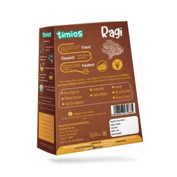 Timios Organic Instant Ragi Baby Cereal, Healthy and Nutritious, No Added Sugar, No Preservatives, 200g image 3