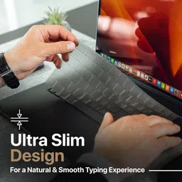 RAYA Premium Keyboard Protector for 2021-2024 Release MacBook Air 13.6 inch [A3113 A2681 M2/M3] & MacBook Air 15.3 inch [A3114 A2941 M2/M3] Keyboard Skin Cover (TPU Grey Tinted) image 5