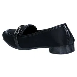pluxh Women's Classic Loafers with Metallic Buckle image 4